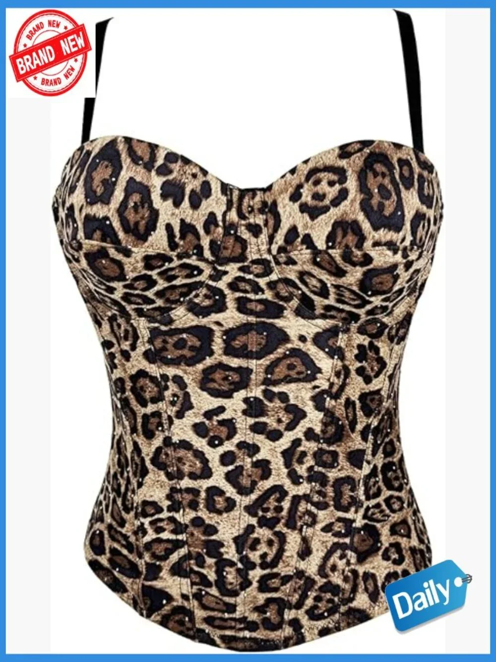 Overbust Lace Corset Bustier Top Shapewear with Underwire